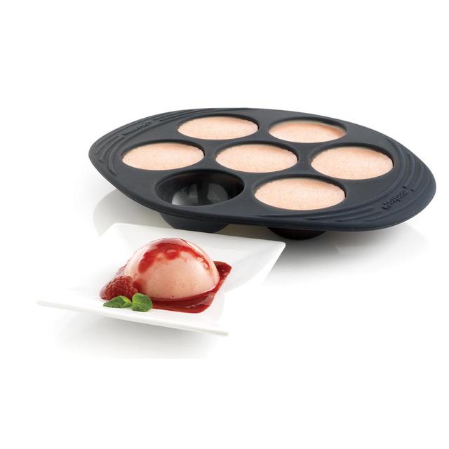 3485990437147 - Mastrad - Moule silicone 7 demi-sphères Gris fumé