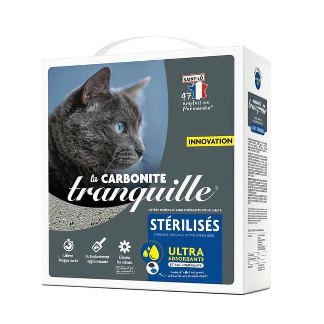 3760060017147 - Tranquille - Litière Minérale Agglomérante pour chat stérilisé