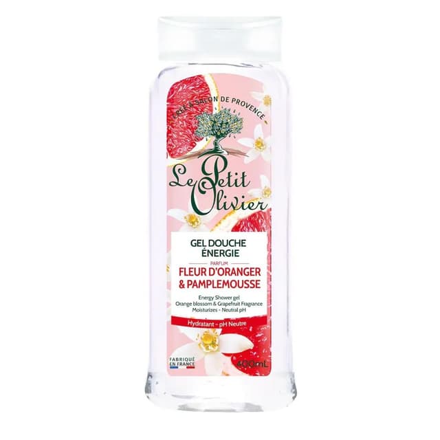 3549620007947 - Le petit Olivier - Gel Douche Energie Hydratant Ph Neutre Fleur d'Oranger & Pamplemousse
