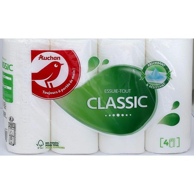 3596710478347 - Auchan - Essuie-tout classic blanc