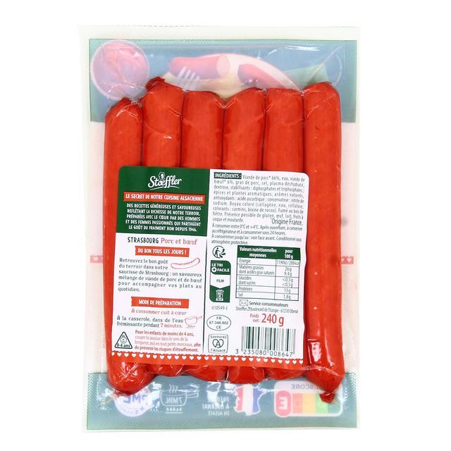3235080008647 - Stoeffler - Saucisses de Strasbourg