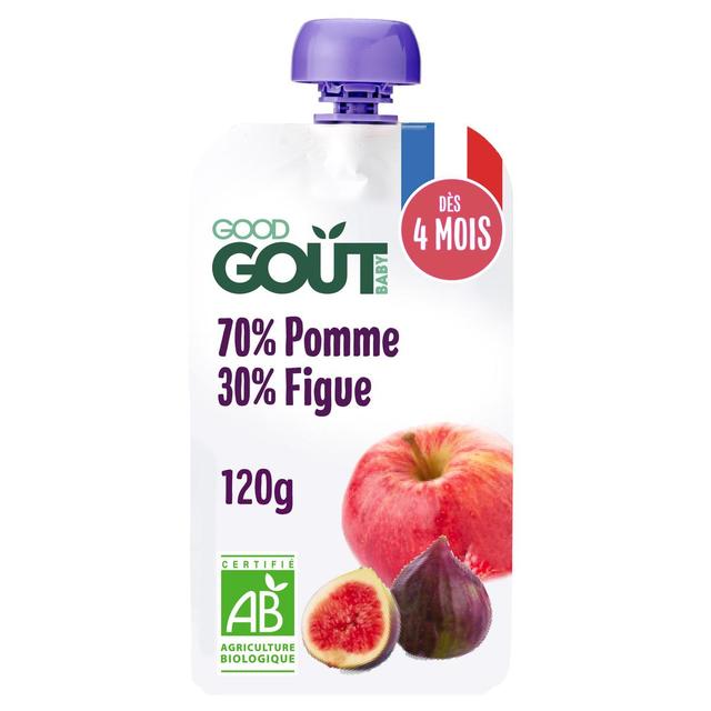 3760269310148 - Good Goût - Pomme Figue Bio Gourde Bébé Dès 4 mois