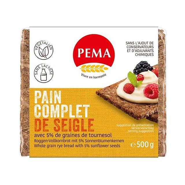 4000358610148 - Pema - Pain de seigle complet avec graines de tournesol
