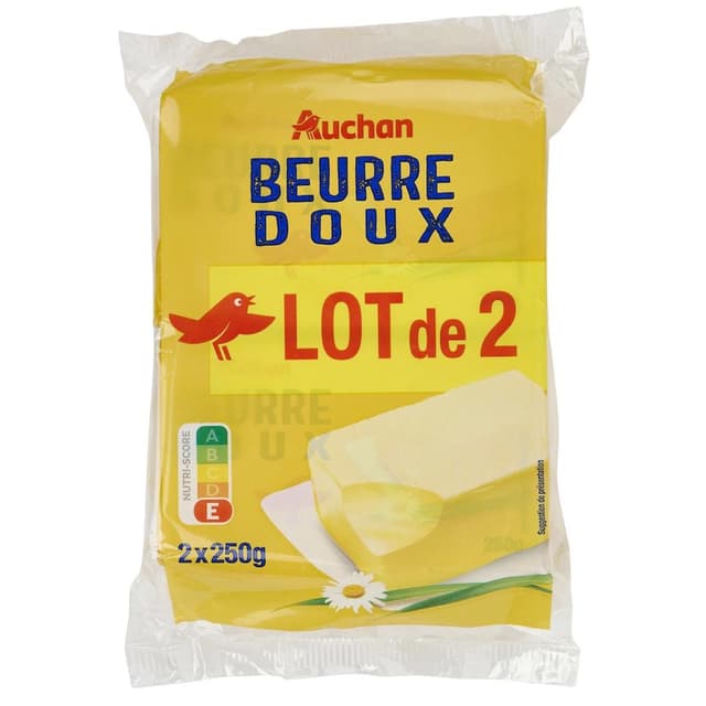 3596710491148 - Auchan - Beurre doux