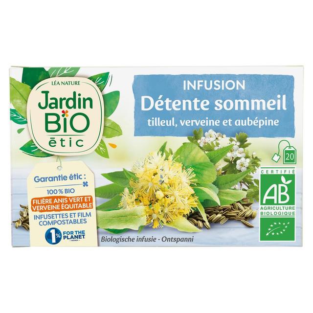 3456300013948 - Jardin Bio Etic - Infusion Détente Sommeil Bio - 20 sachets