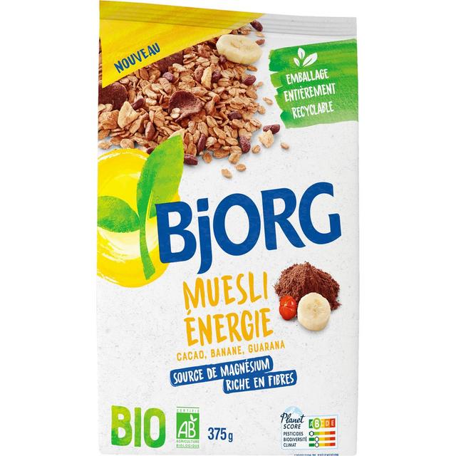 3229820804248 - Bjorg - Céréales Muesli Energie Cacao Banane Guarana Bio