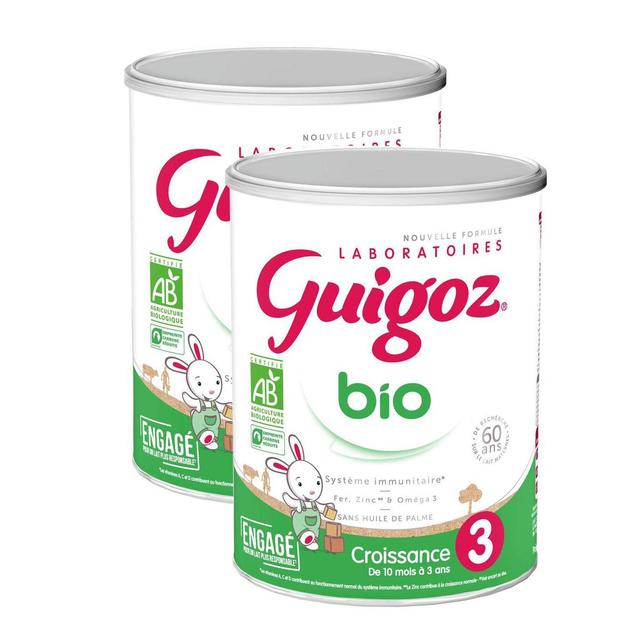 2050000394348 - Guigoz - Lait de Croissance Bio 3ème âge en Poudre Bébé Dès 10 mois