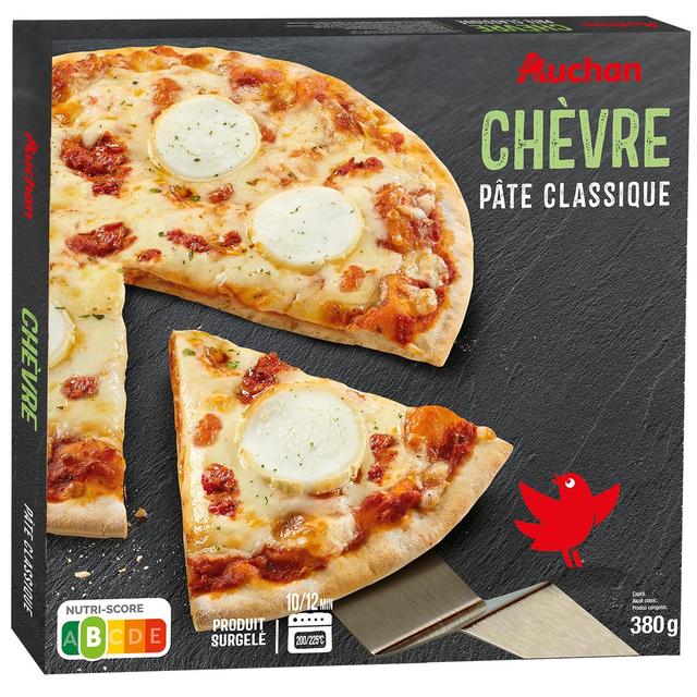 3596710464548 - Auchan - Pizza cuite sur pierre au fromage de chèvre