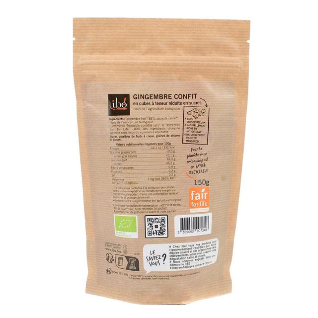 3609060007348 - Ibo - Cubes de gingembre confits bio