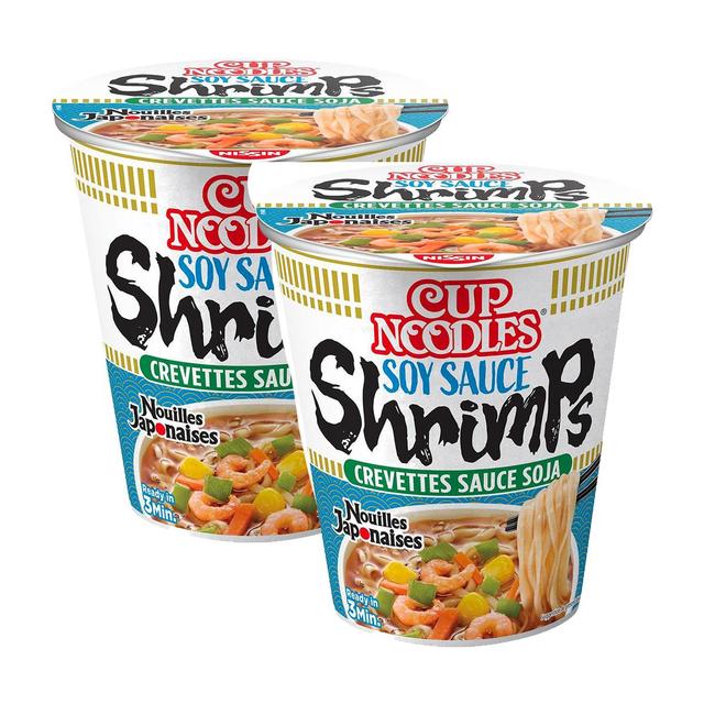 2050000399848 - Nissin - Soupe de Nouilles japonaises saveur Crevettes sauce soja en cup