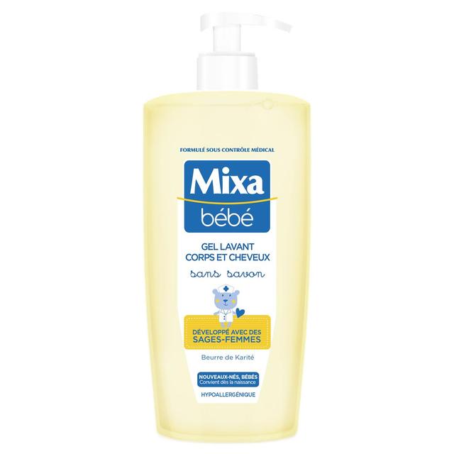 3600551039848 - Mixa - Gel lavant corps & cheveux des maternité