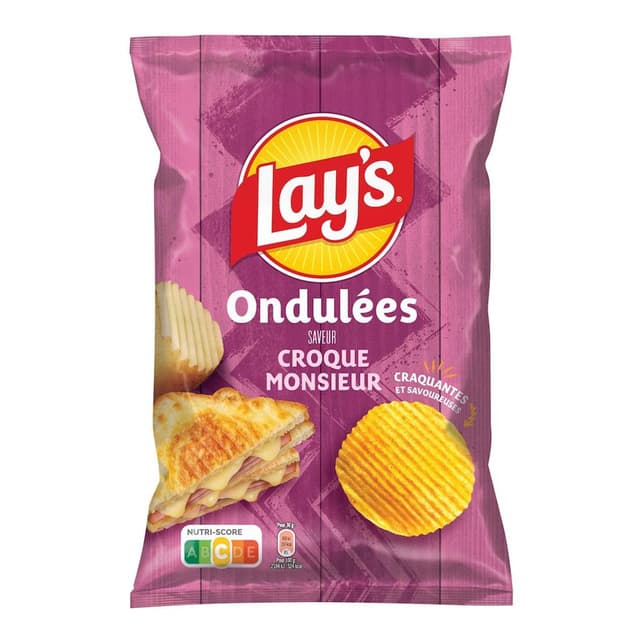 3168930179948 - Lay's - Chips ondulées saveur croque-monsieur