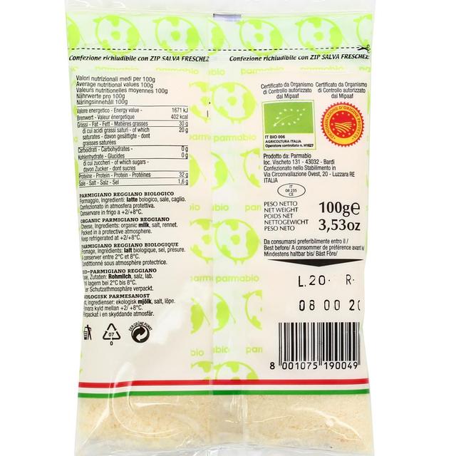 8001075190049 - ParmaBio - Parmesan râpé bio