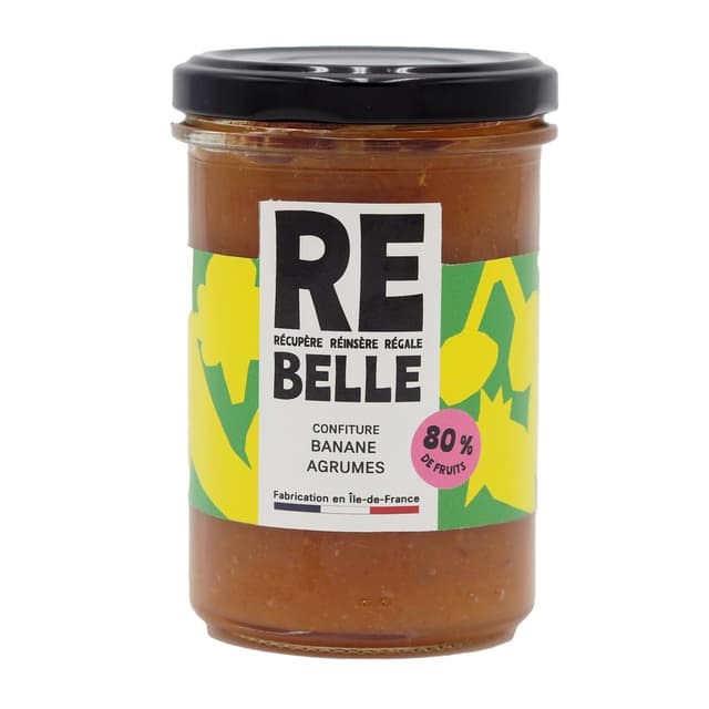 3760262730349 - Confiture Re-Belle - Confiture Banane Agrumes