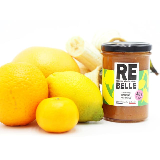 3760262730349 - Confiture Re-Belle - Confiture Banane Agrumes