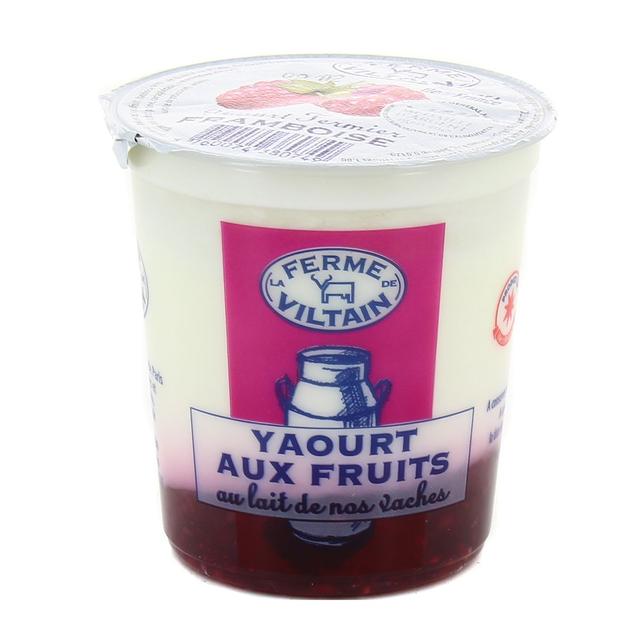 3760074380749 - Ferme de Viltain - Yaourt Bicouche Framboise