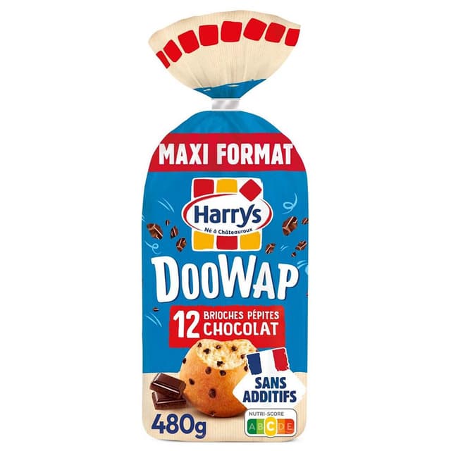 3228857001149 - Harrys - DooWhap Brioches sans additifs aux pépites de chocolat
