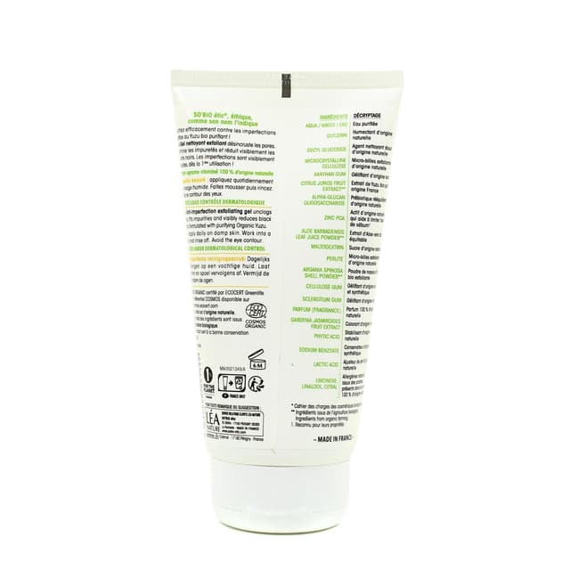 3517360021349 - SO'BIO ETIC - Gel exfoliant anti-imperfections, Clean'Yuzu