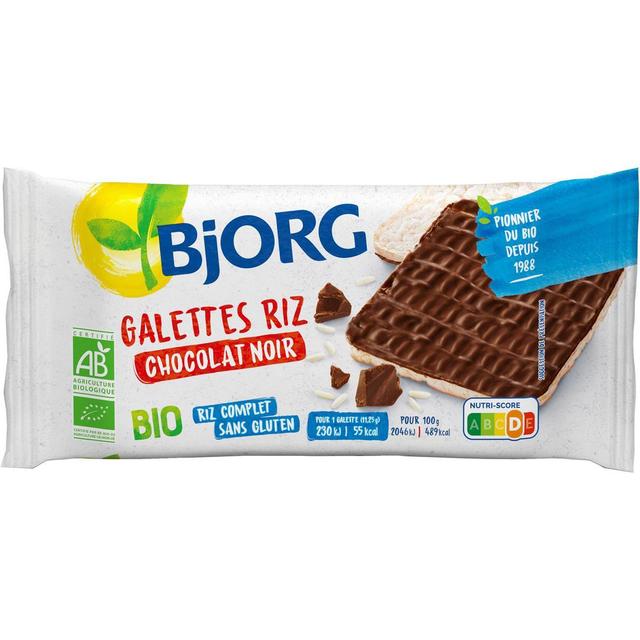 3229820803449 - Bjorg - Galettes Riz Chocolat Noir Bio