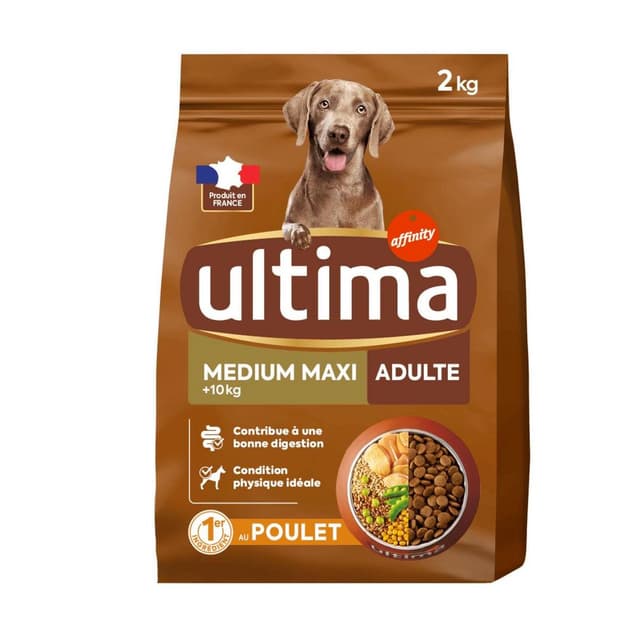 3700260233749 - Affinity - Ultima - Croquettes Poulet pour Chien Moyen et Maxi