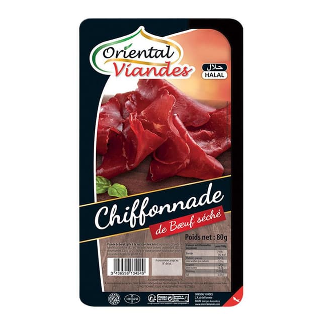 3436598134549 - Oriental Viandes - Chiffonade de Boeuf Séché - Halal