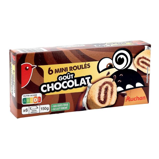3596710424849 - Auchan - Mini roulés goût chocolat