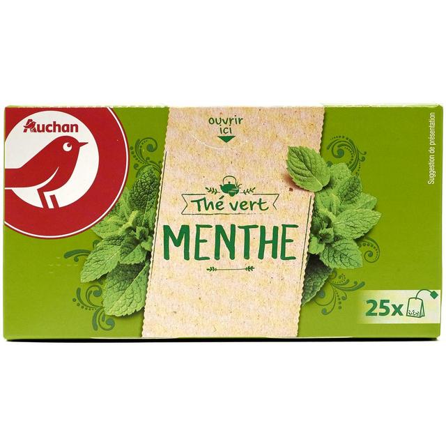 3596710486649 - Auchan - Thé vert à la menthe