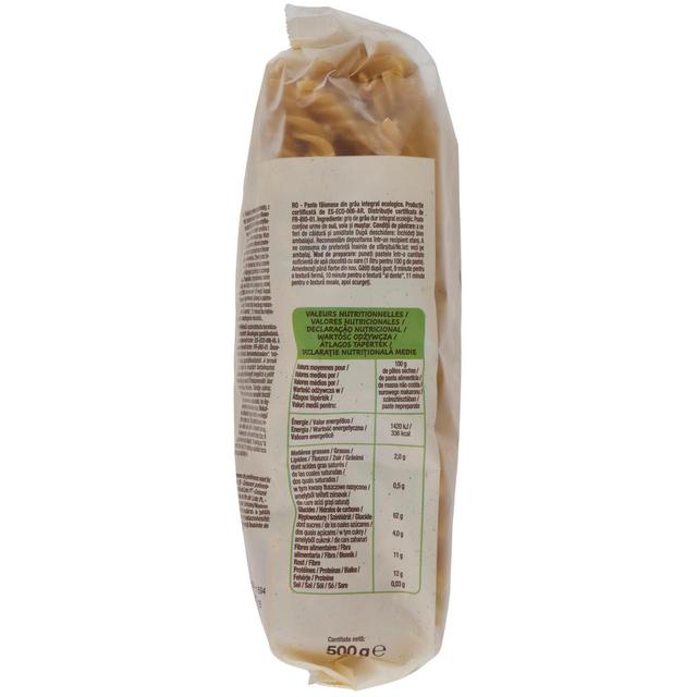 3596710546749 - Auchan BIO - Pâtes Fusilli intégrale au blé complet bio