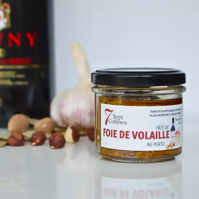 3770014066749 - Sept Collines - Paté de Foie Volaille au Porto - Conserverie Artisanale