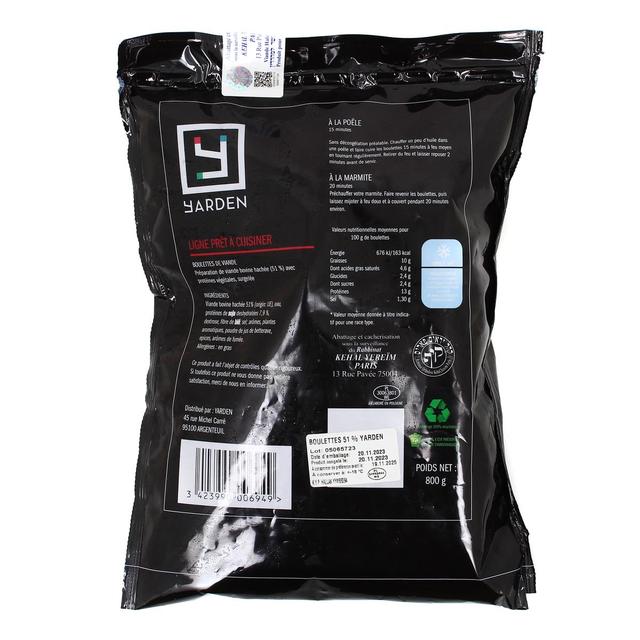 3423990006949 - Yarden - Boulettes de Viande