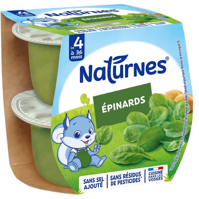 7613031478149 - Naturnes® - Epinards Bol Bébé Dès 4 mois