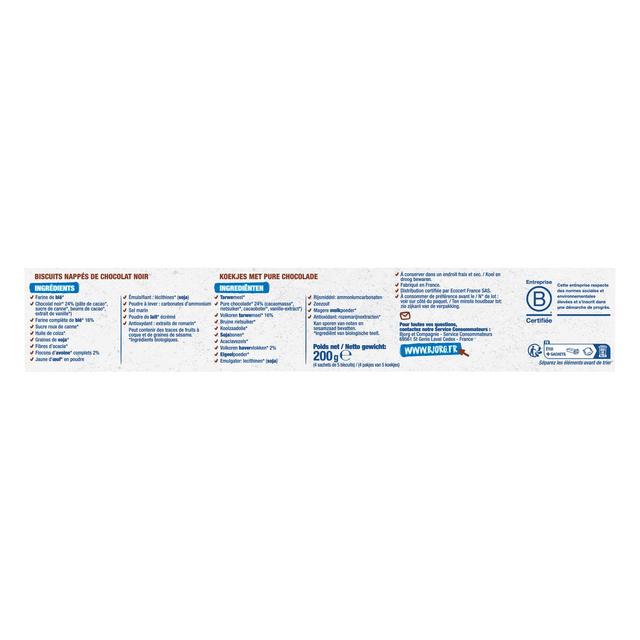 3229820789149 - Bjorg - Biscuit Coup Double Chocolat Céréales complètes bio Nutri+
