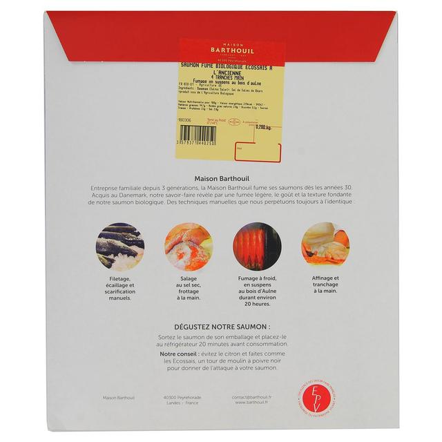 3579371440250 - J.BARTHOUIL - Saumon Fumé Bio à l'Ancienne Écosse
