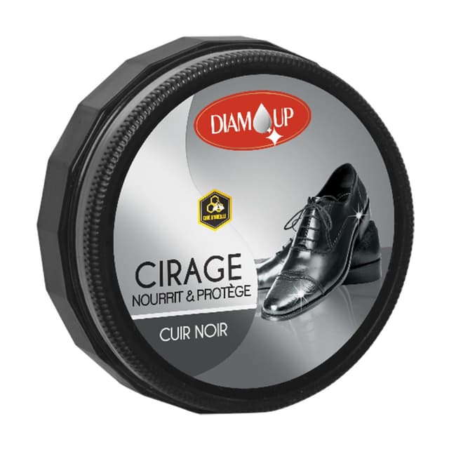 3298960930650 - Flam'Up - Boîte de cirage en crème cuir noir