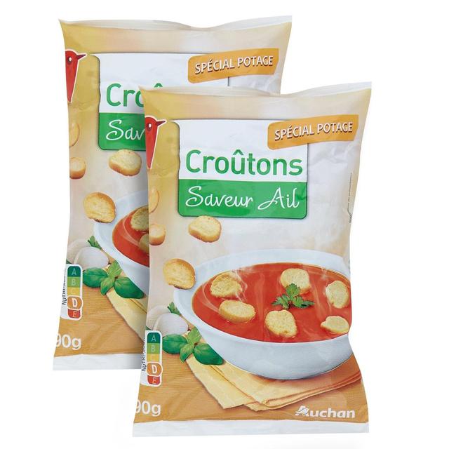 3596710511150 - Auchan - Croûtons saveur ail