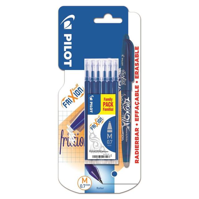 3131910501350 - Pilot - Stylo roller bleu + 6 recharges