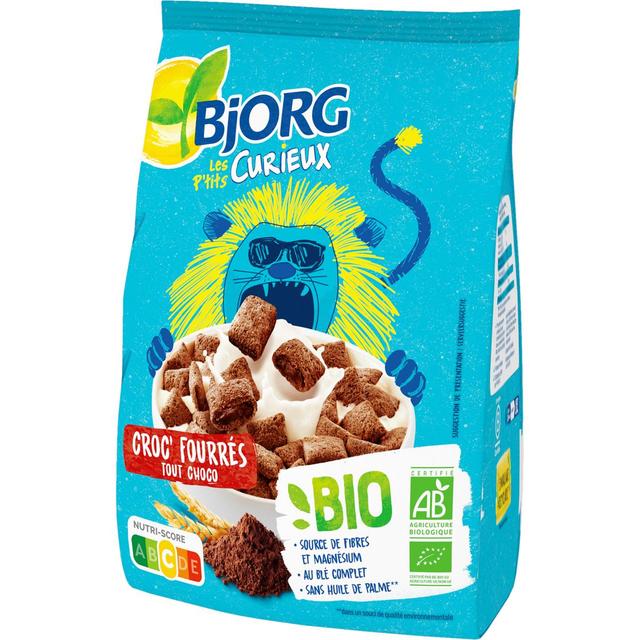 3229820801650 - Bjorg - Les Petits Curieux - Céréales Croc' kid Chocolat Noisettes Bio