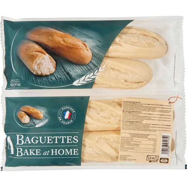 3495566531650 - Bake at Home - Demi-Baguettes Précuites