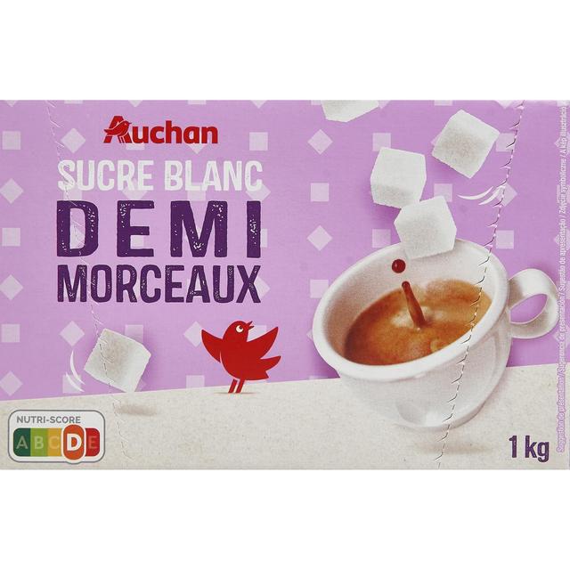 3596710531950 - Auchan - Sucre blanc en demi morceaux
