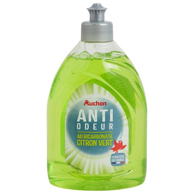 3245677723150 - Auchan - Liquide vaisselle anti-odeur au bicarbonate citron vert