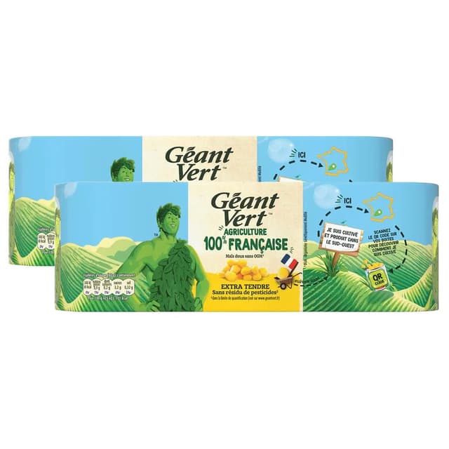 3254474014361 - Géant Vert - Maïs extra tendre en conserve