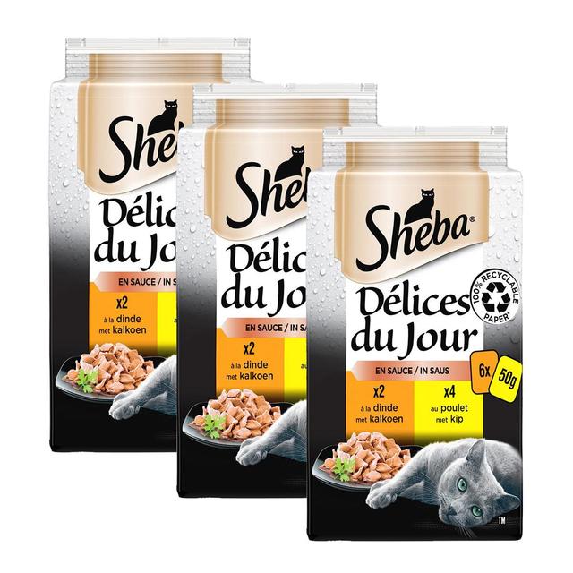 2050000395550 - Sheba - Délices du Jour - Sachets en Sauce Volaille pour chat