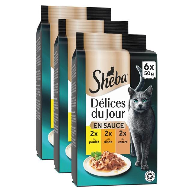 2050000395550 - Sheba - Délices du Jour - Sachets en Sauce Volaille pour chat