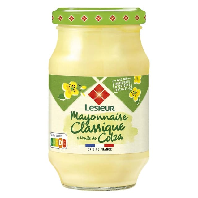 3265470165650 - Lesieur - Mayonnaise Fine et douce sans moutarde à l'huile de colza en bocal