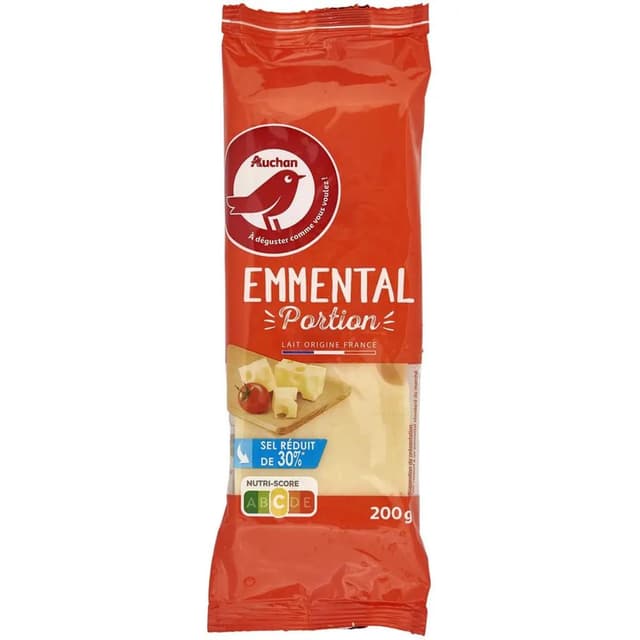 3596710496150 - Auchan - Emmental en portion sel réduit