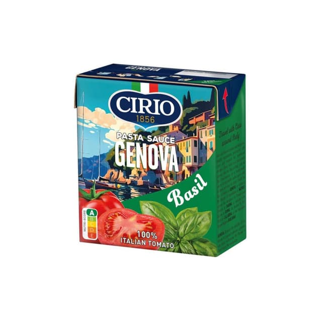 8001440136450 - Cirio - Sauce tomate au basilic alla Genovese en brique