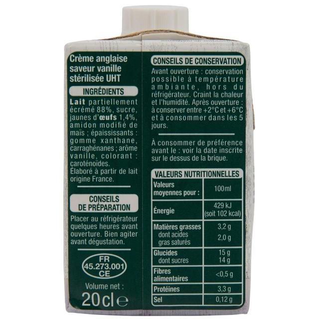 3596710376650 - Auchan - Crème anglaise saveur vanille UHT