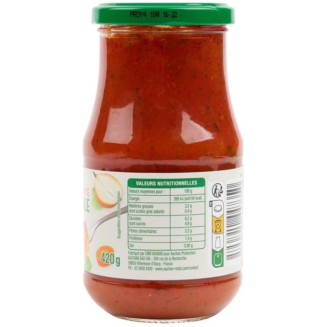 3596710447350 - Auchan - Sauce tomate provençale origine France en bocal