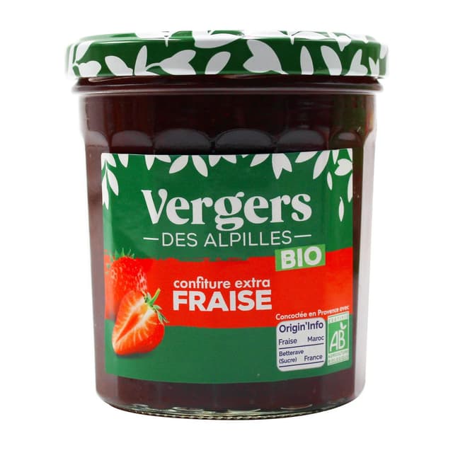 3452200009050 - Vergers des Alpilles - Confiture Extra Fraise Bio