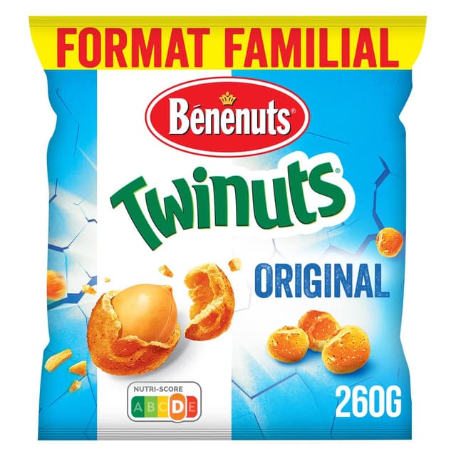 3168930009450 - Benenuts - Twinuts Cacahuètes Enrobées Original Format Familial